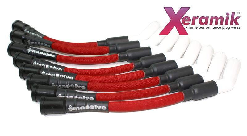 Massive Speed Ceramic Boot Spark Plug Wires 7.3 Godzilla