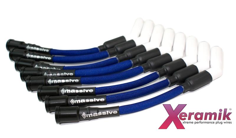 Massive Speed Ceramic Boot Spark Plug Wires 7.3 Godzilla