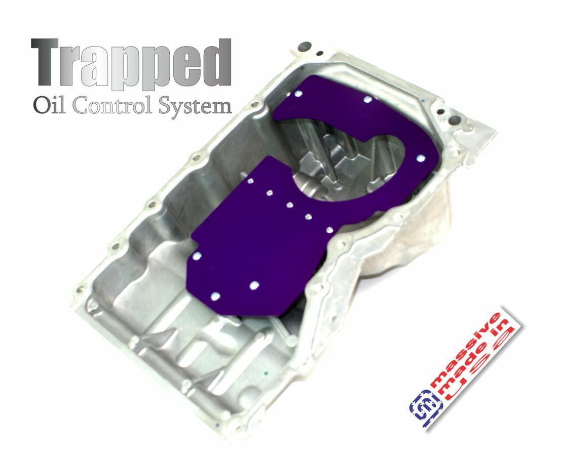 Massive Speed PREINSTALLED PRO Trapped Oil Control Pan Baffle Mustang