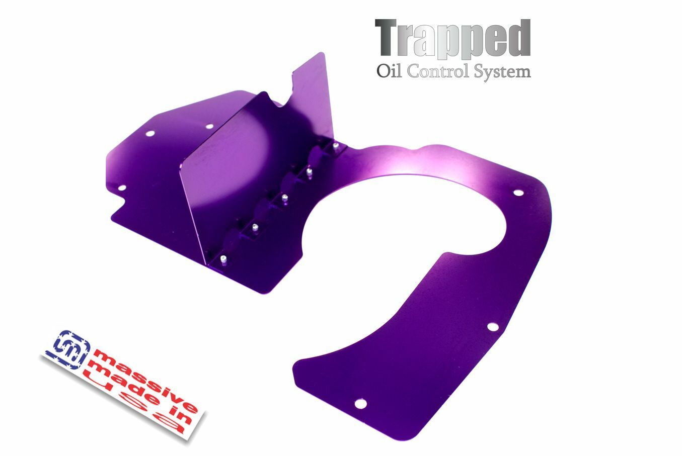 Massive Speed PRE-INSTALLED PRO Trapped Oil Control Pan Baffle Mustang