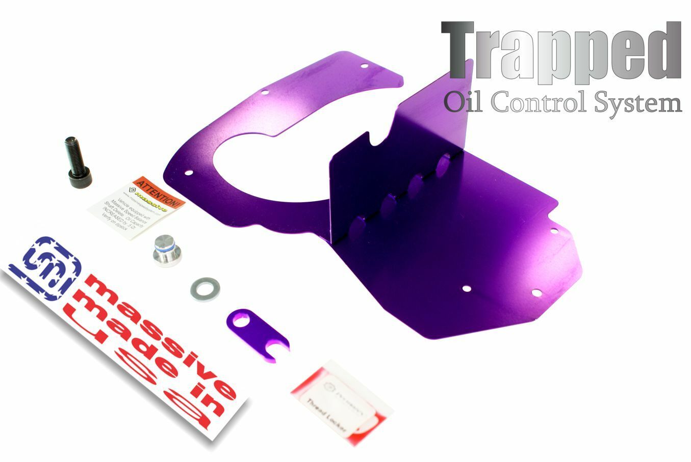 Massive Speed Trapped Oil Control Pan Baffle Mustang S550 2015+ Ecoboost 2.3 - Massive Speed System