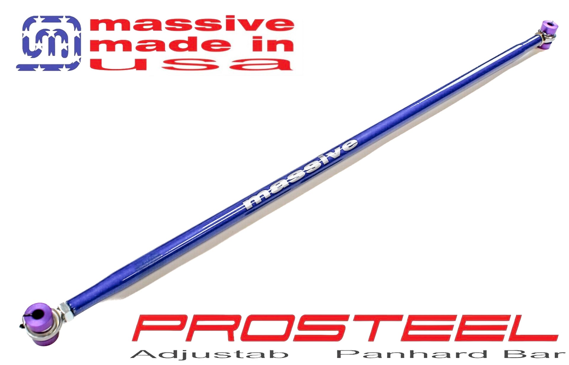 Massive Panhard PROSTEEL Rod 05-14Mustang GT 500 S197 3.7 4.0 4.6 5.0 5.4 - Massive Speed System