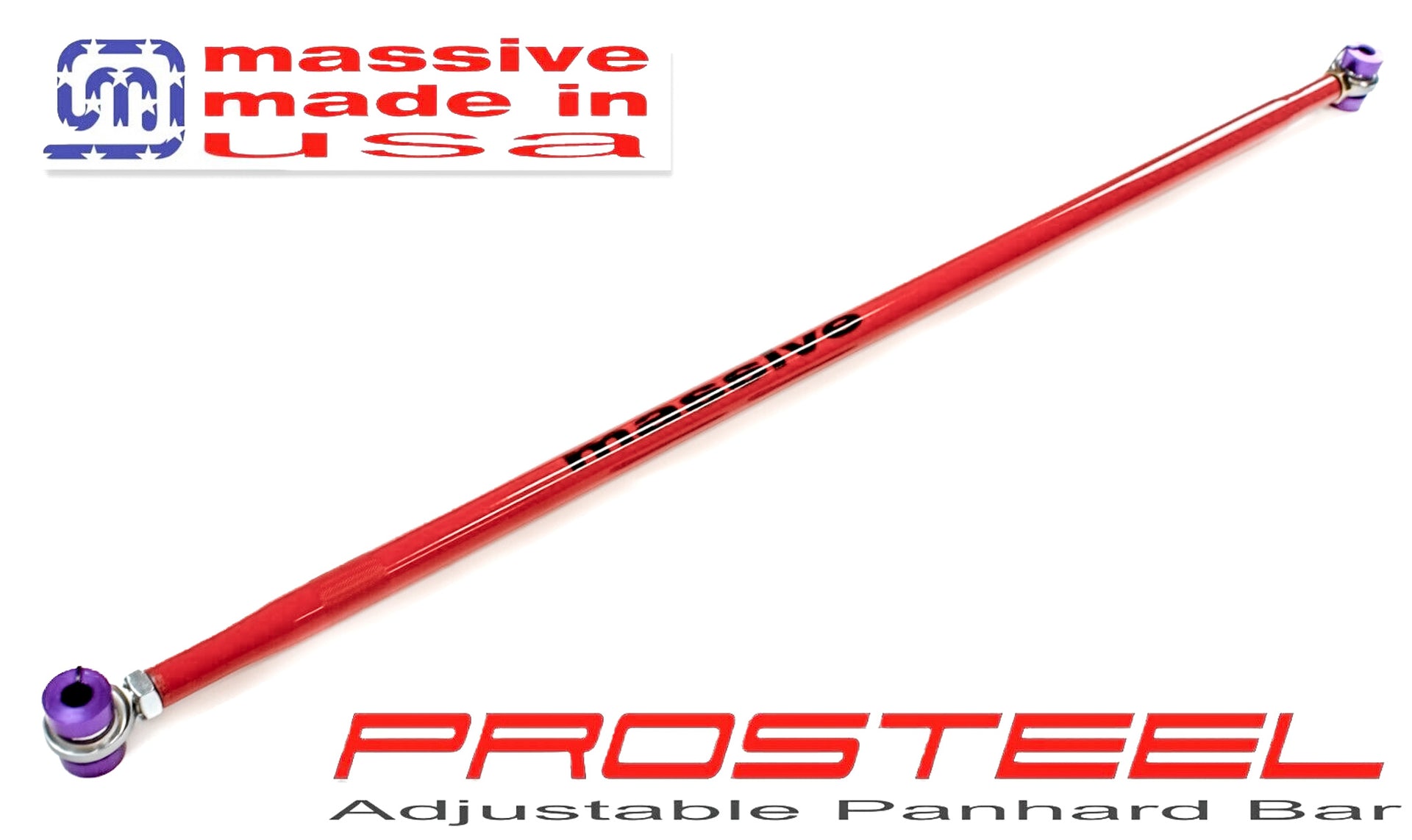 Massive Panhard PROSTEEL Rod 05-14Mustang GT 500 S197 3.7 4.0 4.6 5.0 5.4 - Massive Speed System