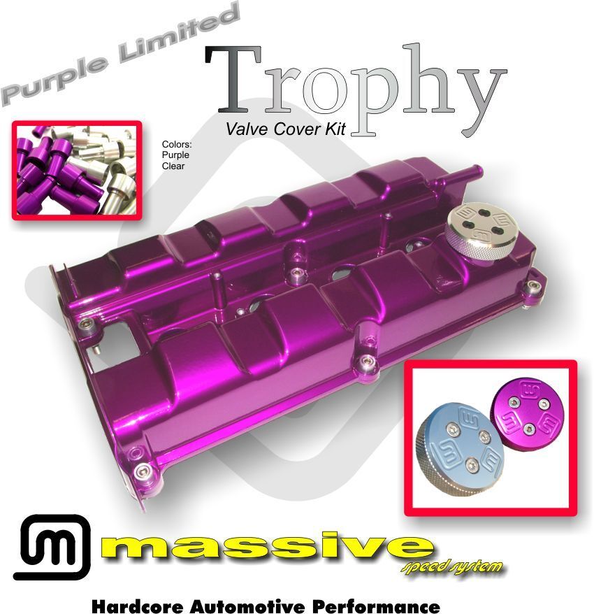 MSS Trophy Engine Cam Valve Cover Kit Focus SVT ST170 2.0 w SS Hardware Cap