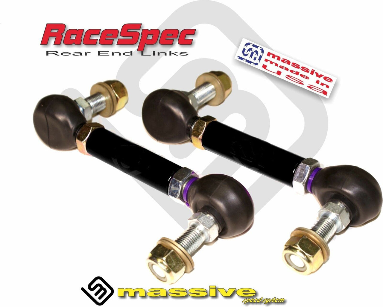 Massive RaceSpec Adjustable Rear ARB Sway Bar End Links Focus 16+ Focus RS 2.3 Turbo