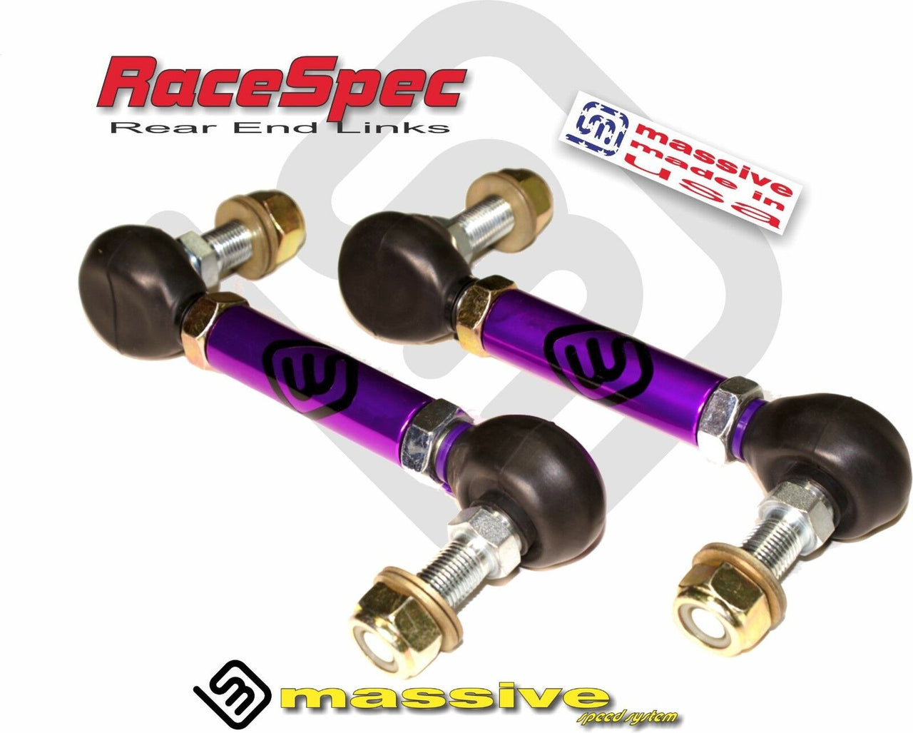 Massive RaceSpec Adjustable Rear ARB Sway Bar End Links Focus 16+ Focus RS 2.3 Turbo